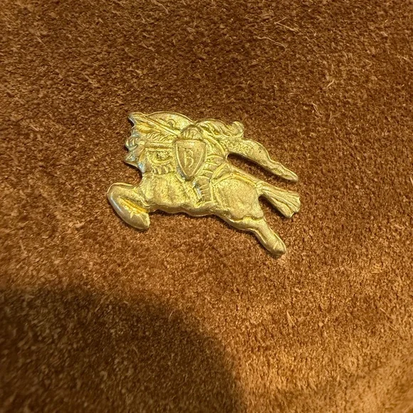 BURBERRY handbag suede purse - brown - vintage - Picture 3 of 16